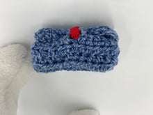 Load image into Gallery viewer, Light Blue Dog Sweater with Matching Scarf and Poo Bag Holder