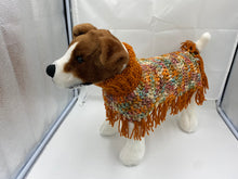 Load image into Gallery viewer, Pumpkin and Spice Dog Poncho/Sweater