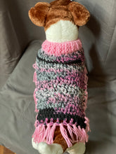 Load image into Gallery viewer, Pink and Black Poncho