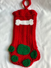 Load image into Gallery viewer, Large Red or Green Christmas Stocking