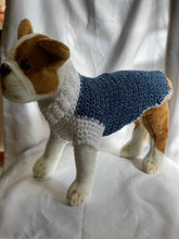 Load image into Gallery viewer, Extra Small Blue and White Sweater