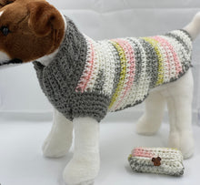 Load image into Gallery viewer, Gray, Pink and Yellow Sweater