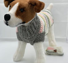 Load image into Gallery viewer, Gray, Pink and Yellow Sweater