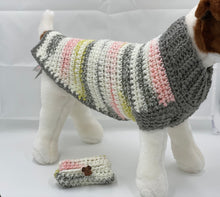 Load image into Gallery viewer, Gray, Pink and Yellow Sweater
