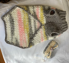 Load image into Gallery viewer, Gray, Pink and Yellow Sweater