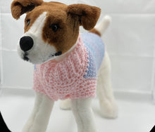 Load image into Gallery viewer, Pink and Blue Dog Sweater