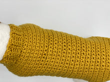 Load image into Gallery viewer, Beautiful Mustard Dog Sweater with Matching Poo Bag Holder