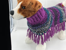 Load image into Gallery viewer, Purple Dog Poncho/Sweater