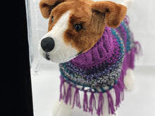 Load image into Gallery viewer, Purple Dog Poncho/Sweater