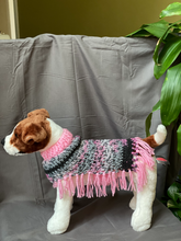 Load image into Gallery viewer, Pink and Black Poncho