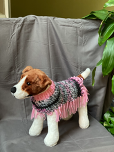 Load image into Gallery viewer, Pink and Black Poncho