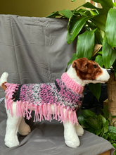 Load image into Gallery viewer, Pink and Black Poncho