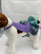 Load image into Gallery viewer, Purple and Teal Summer Halter Dog Dress