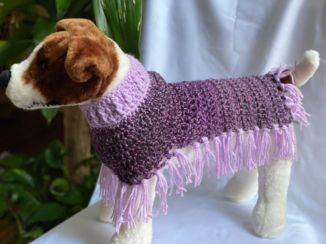 Purple Dog Poncho