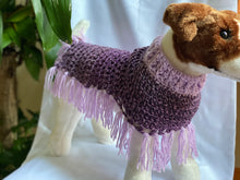 Load image into Gallery viewer, Purple Dog Poncho
