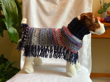 Load image into Gallery viewer, Blue and Red Dog Poncho/Sweater
