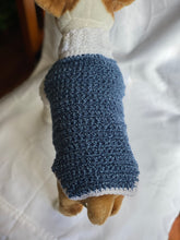 Load image into Gallery viewer, Extra Small Blue and White Sweater
