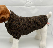 Load image into Gallery viewer, Brown and Black Sweater w/matching Poo Bag Holder
