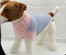Load image into Gallery viewer, Pink and Blue Dog Sweater
