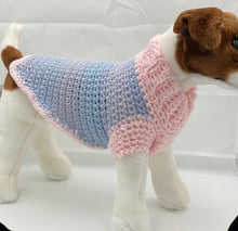 Load image into Gallery viewer, Pink and Blue Dog Sweater
