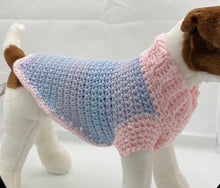 Load image into Gallery viewer, Pink and Blue Dog Sweater
