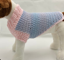 Load image into Gallery viewer, Pink and Blue Dog Sweater
