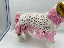 Load image into Gallery viewer, Pink and White Polka Dot Poncho
