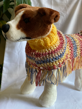 Load image into Gallery viewer, Blue and Red Dog Poncho/Sweater
