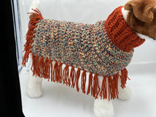 Load image into Gallery viewer, Terracotta Spice Dog Poncho/Sweater

