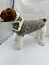 Load image into Gallery viewer, Chocolate Tweed Dog Sweater with Matching Scarf
