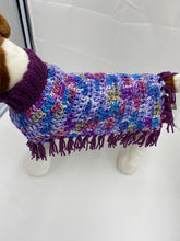 Load image into Gallery viewer, Spring Purple Dog Poncho
