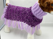 Load image into Gallery viewer, Violet Purple Dog Poncho/Sweater
