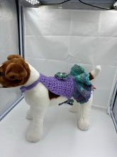 Load image into Gallery viewer, Purple and Teal Summer Halter Dog Dress
