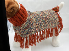 Load image into Gallery viewer, Terracotta Spice Dog Poncho/Sweater
