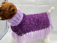 Load image into Gallery viewer, Violet Purple Dog Poncho/Sweater

