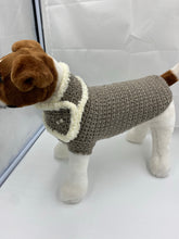 Load image into Gallery viewer, Chocolate Tweed Dog Sweater with Matching Scarf
