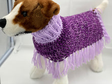 Load image into Gallery viewer, Violet Purple Dog Poncho/Sweater
