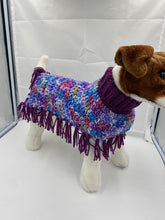 Load image into Gallery viewer, Spring Purple Dog Poncho
