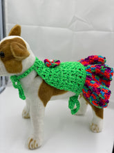 Load image into Gallery viewer, Reflective Neon Summer Halter Dog Dress
