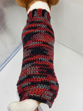 Load image into Gallery viewer, Red and Black Plaid Dog Sweater
