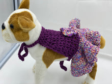Load image into Gallery viewer, Summer Purple Halter Dog Dress
